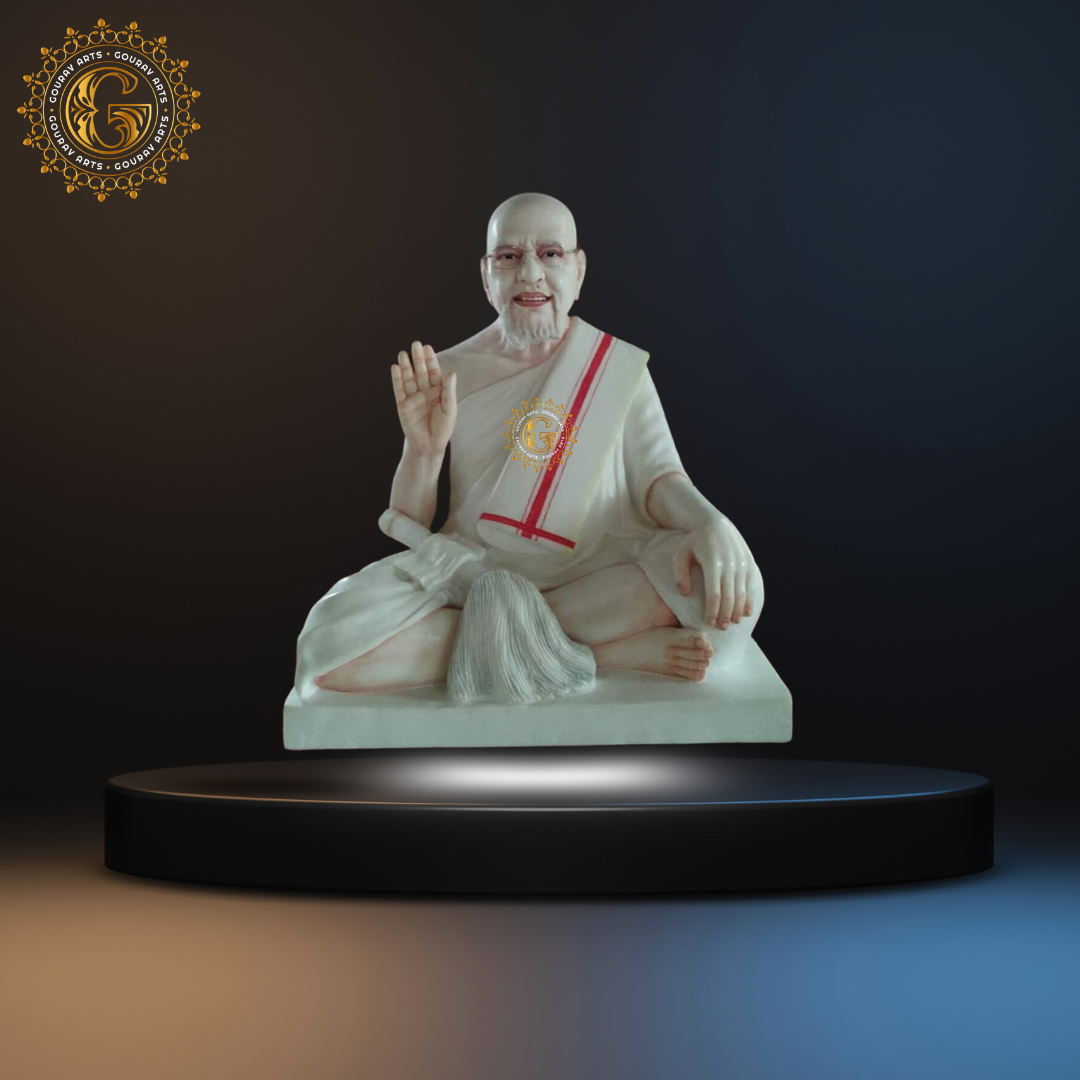 Marble Jain Muni Statue