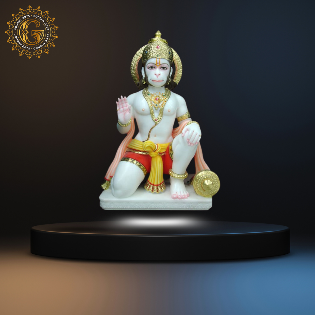 Marble Hanuman Ji Aashirwad Statue