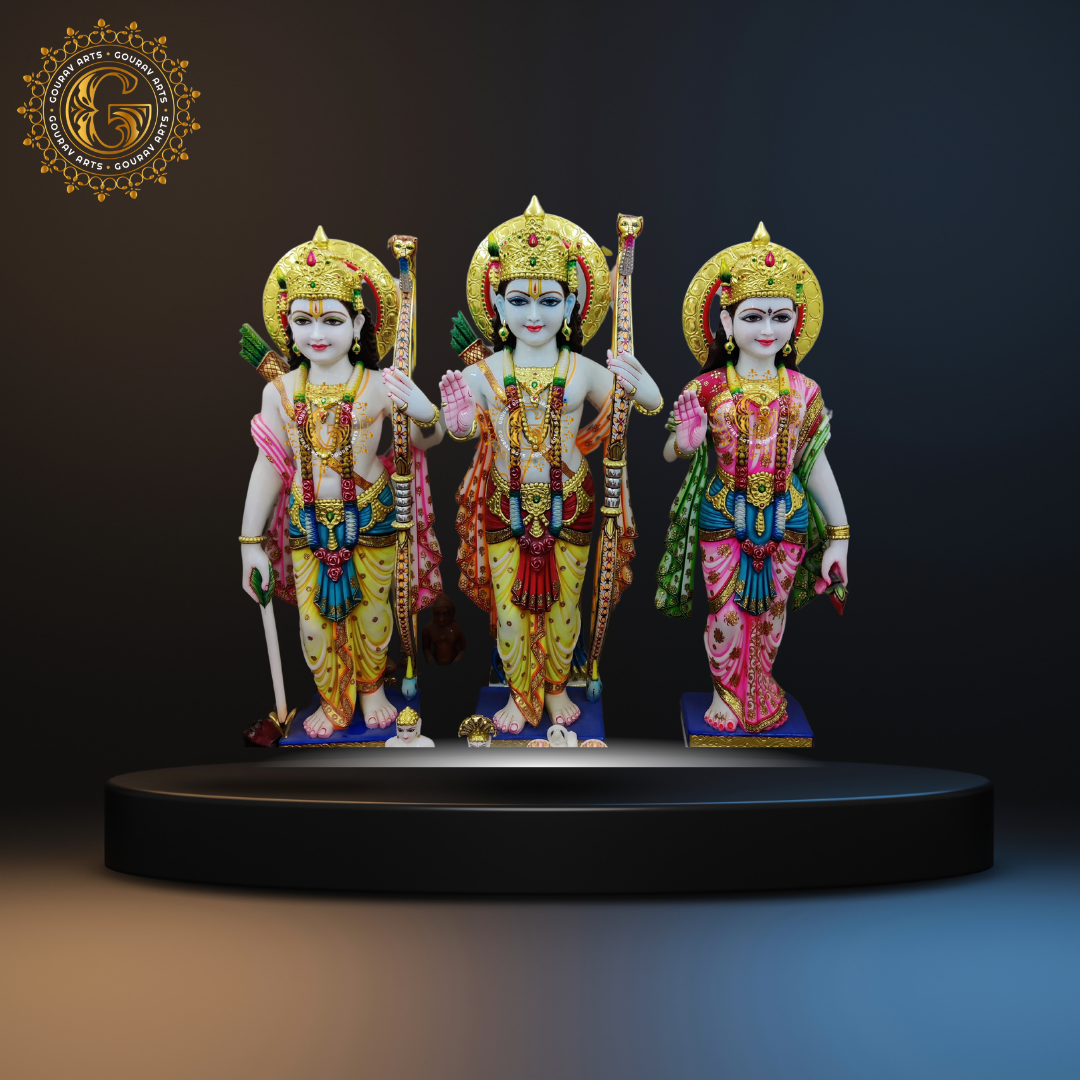 Gold Marble Ram Sita Laxam Ji