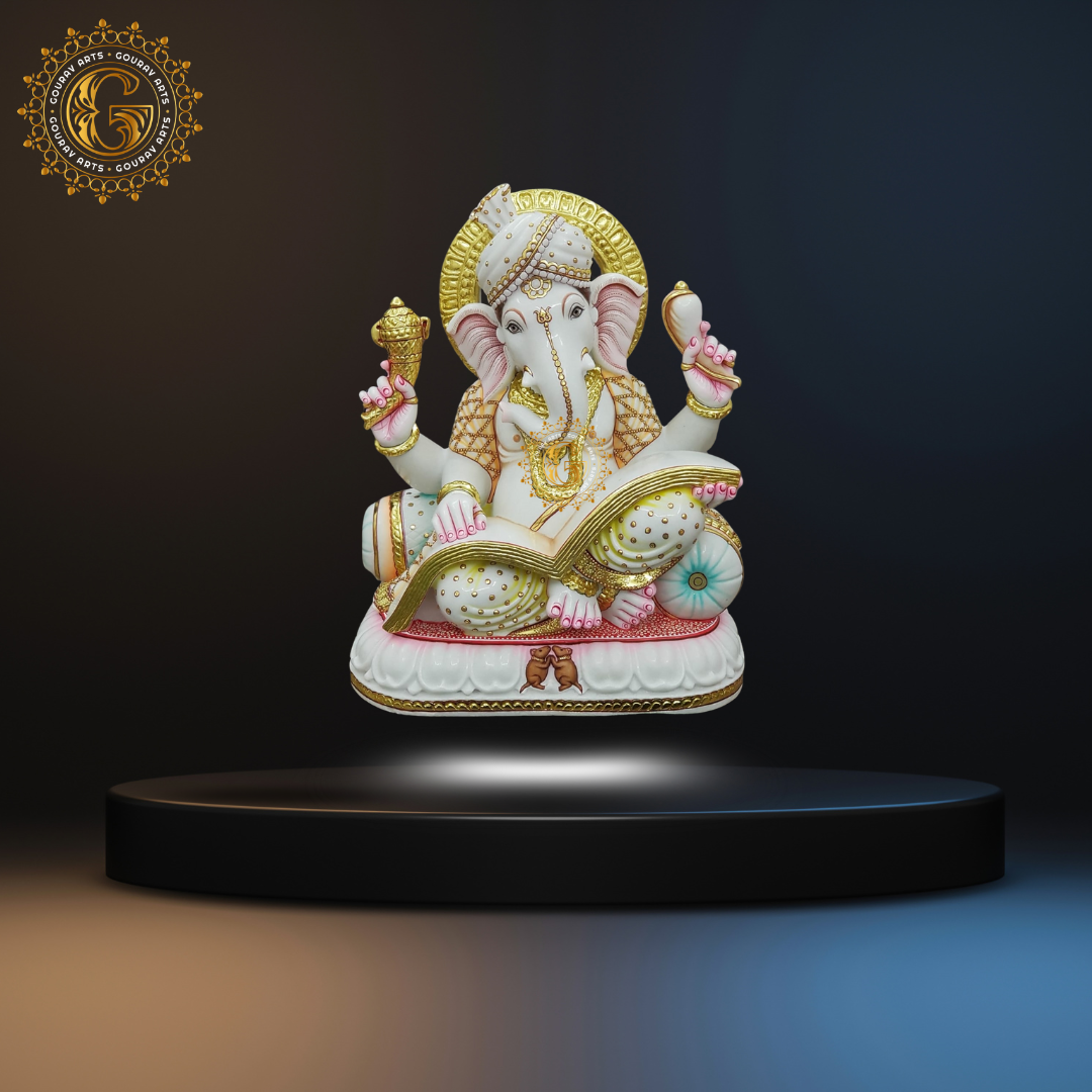 White Marble Ganpati Ji