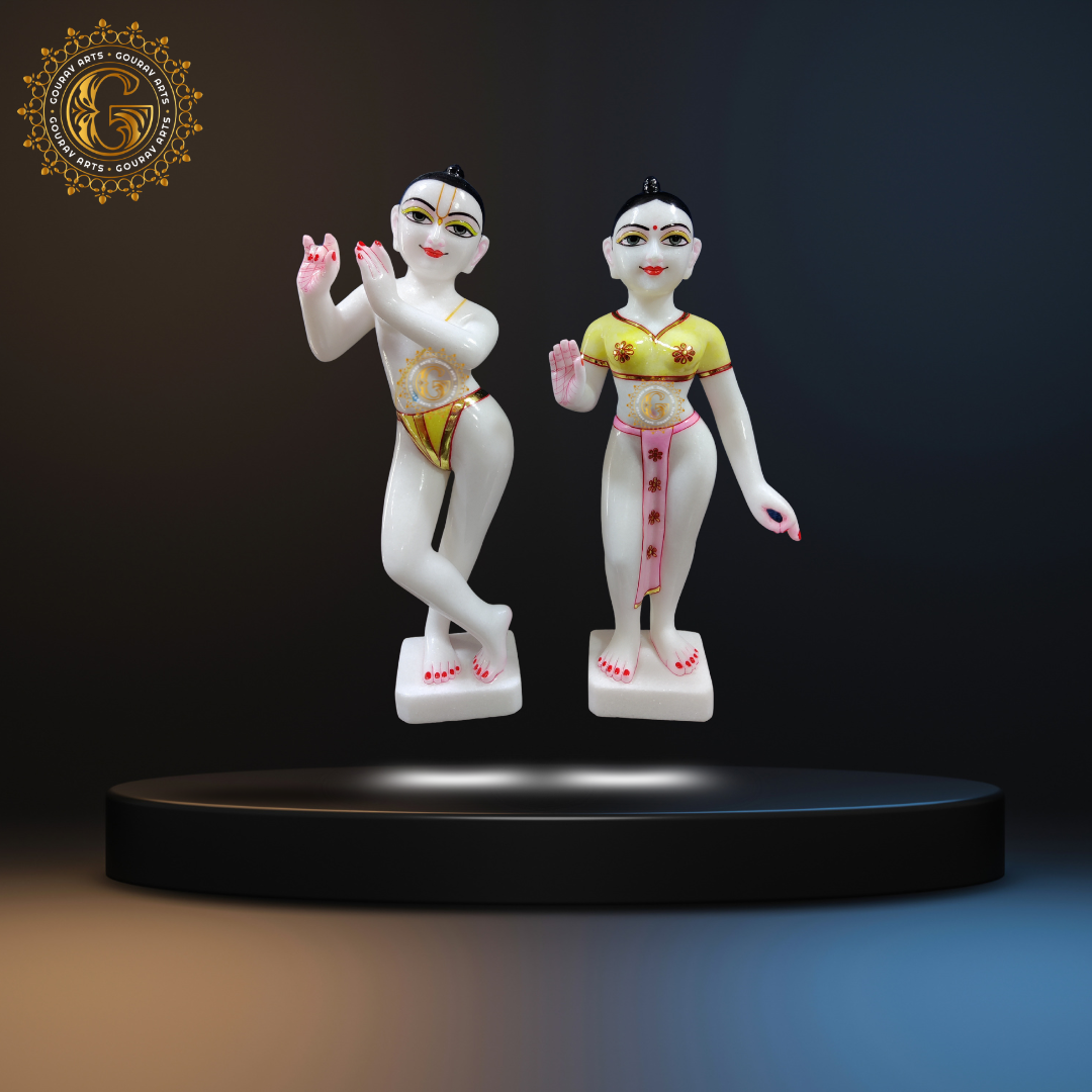 Colorful Radha Krishna ISKCON Statue
