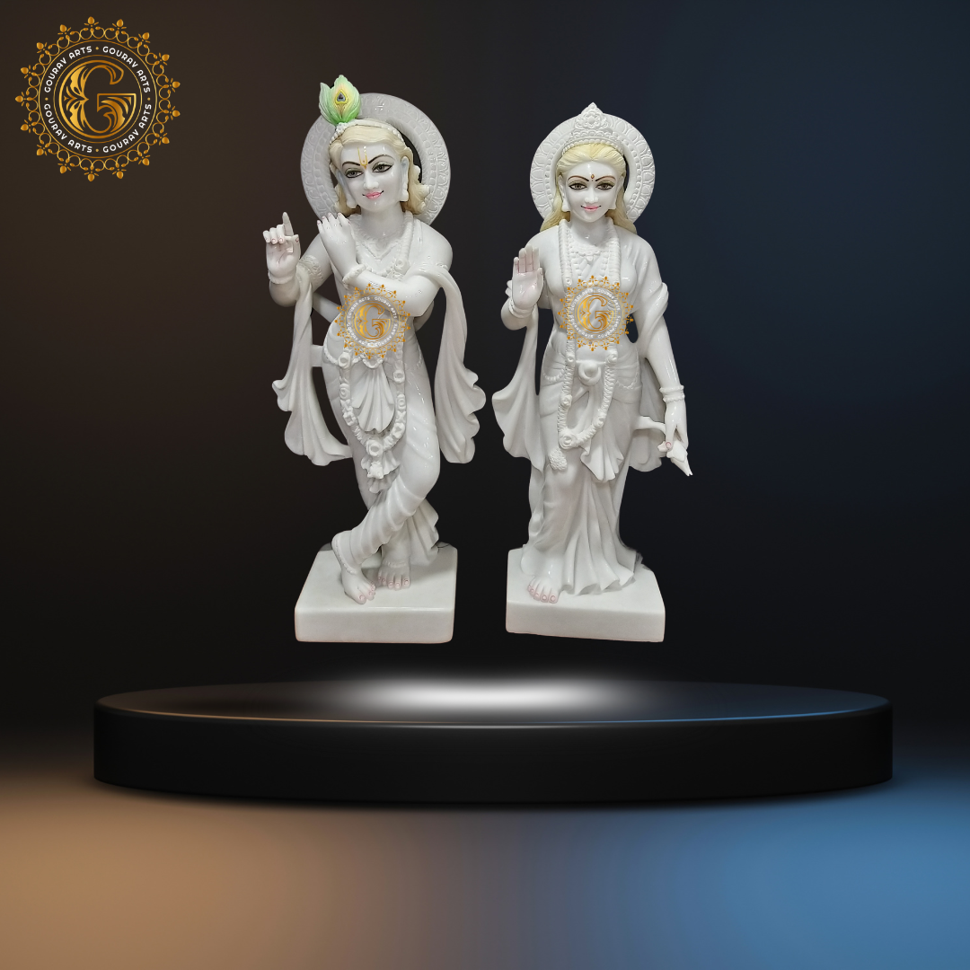 20Radha Krishna Marble Statue
