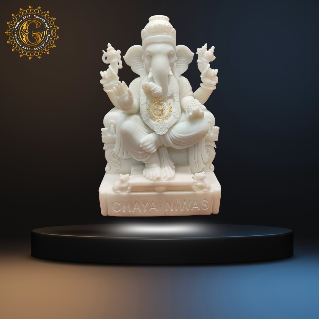 Custom Marble Ganpati Murti