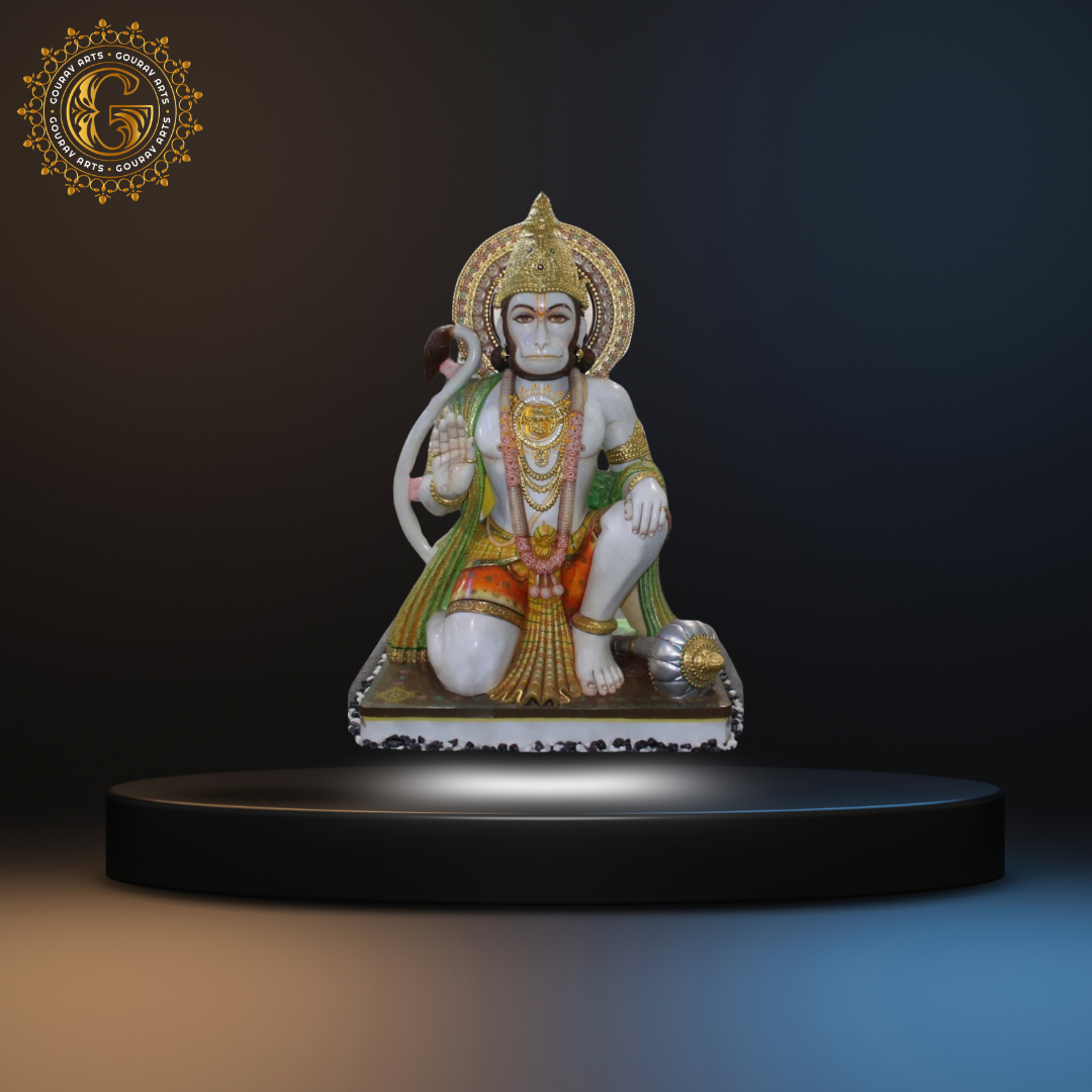 Colorful Aashirwad Hanuman Ji Statue