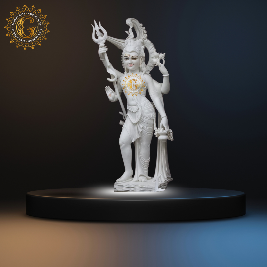 2Shiv Marble Statue