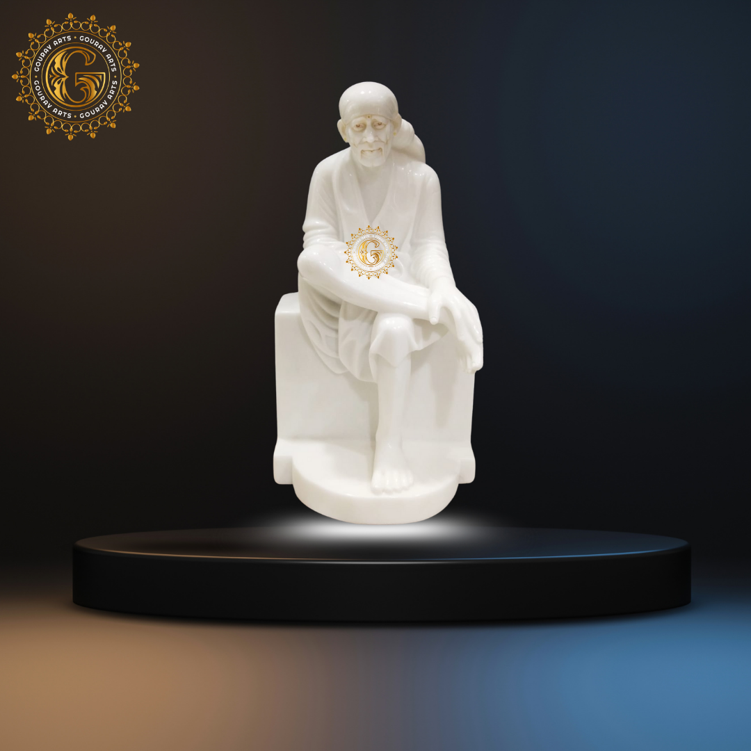 Pure White Sai Baba Statue