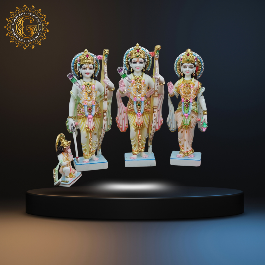Colorfull Shree Ram Darbar Statues