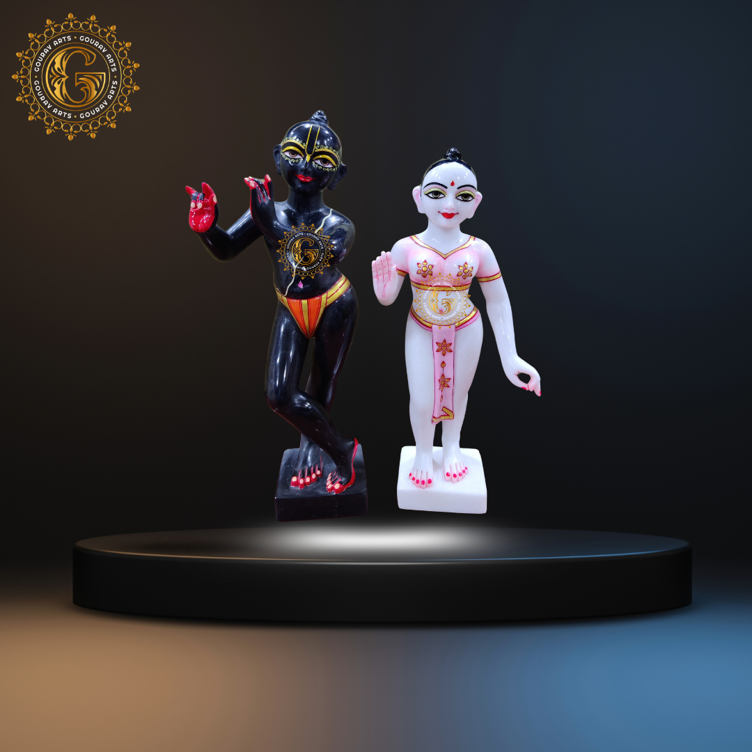 ISKCON Radha Krishna Marble Statue