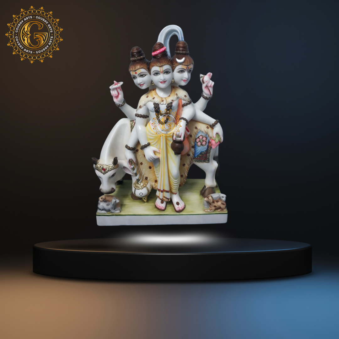 Shree Dattatreya Marble Statue