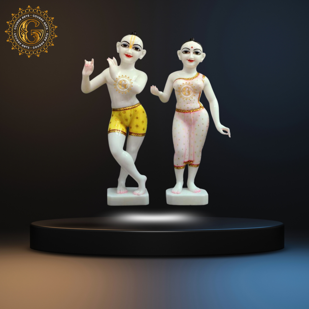 Marble Radha Krishna ISKCON Statue