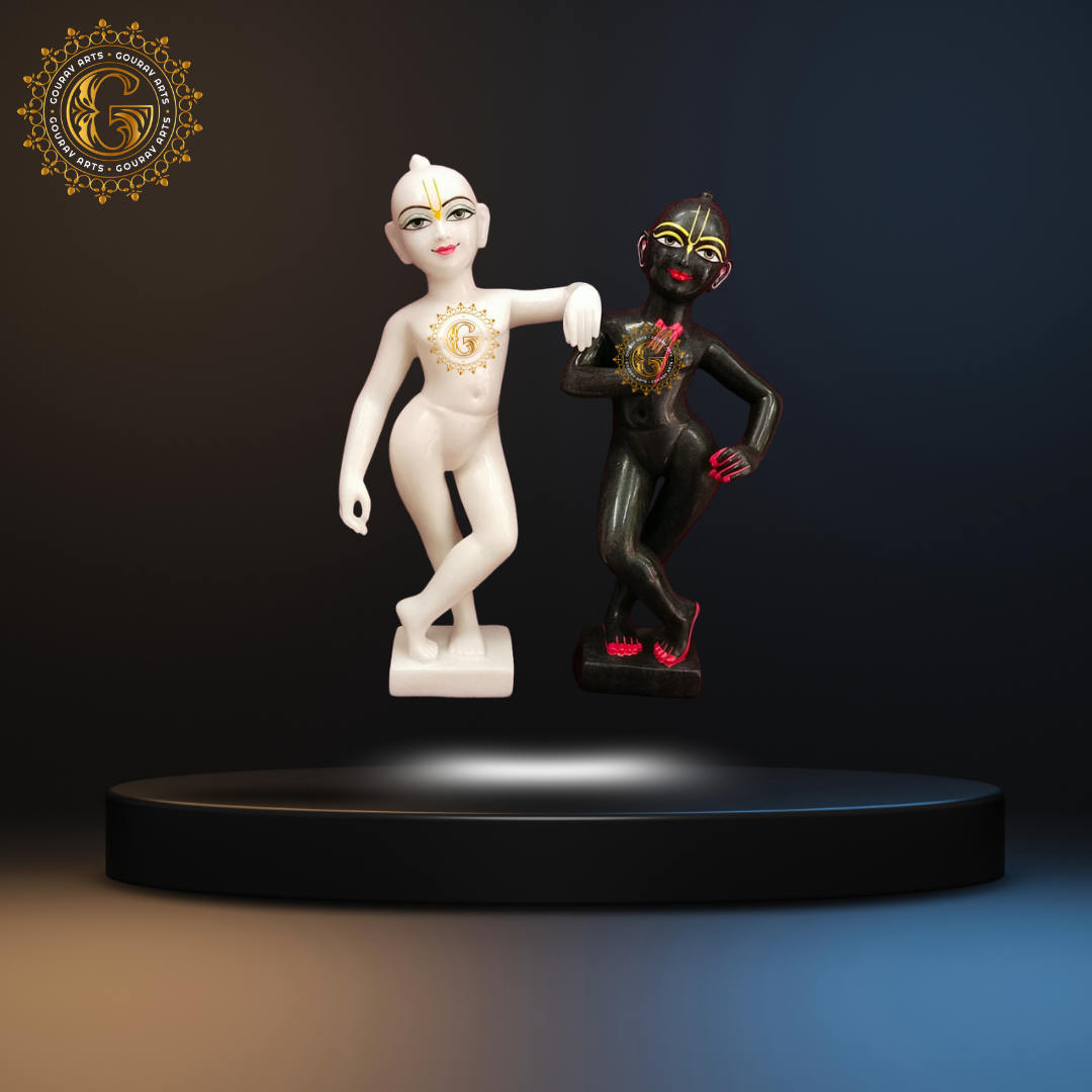 ISKCON Marble Krishna Balram Statue