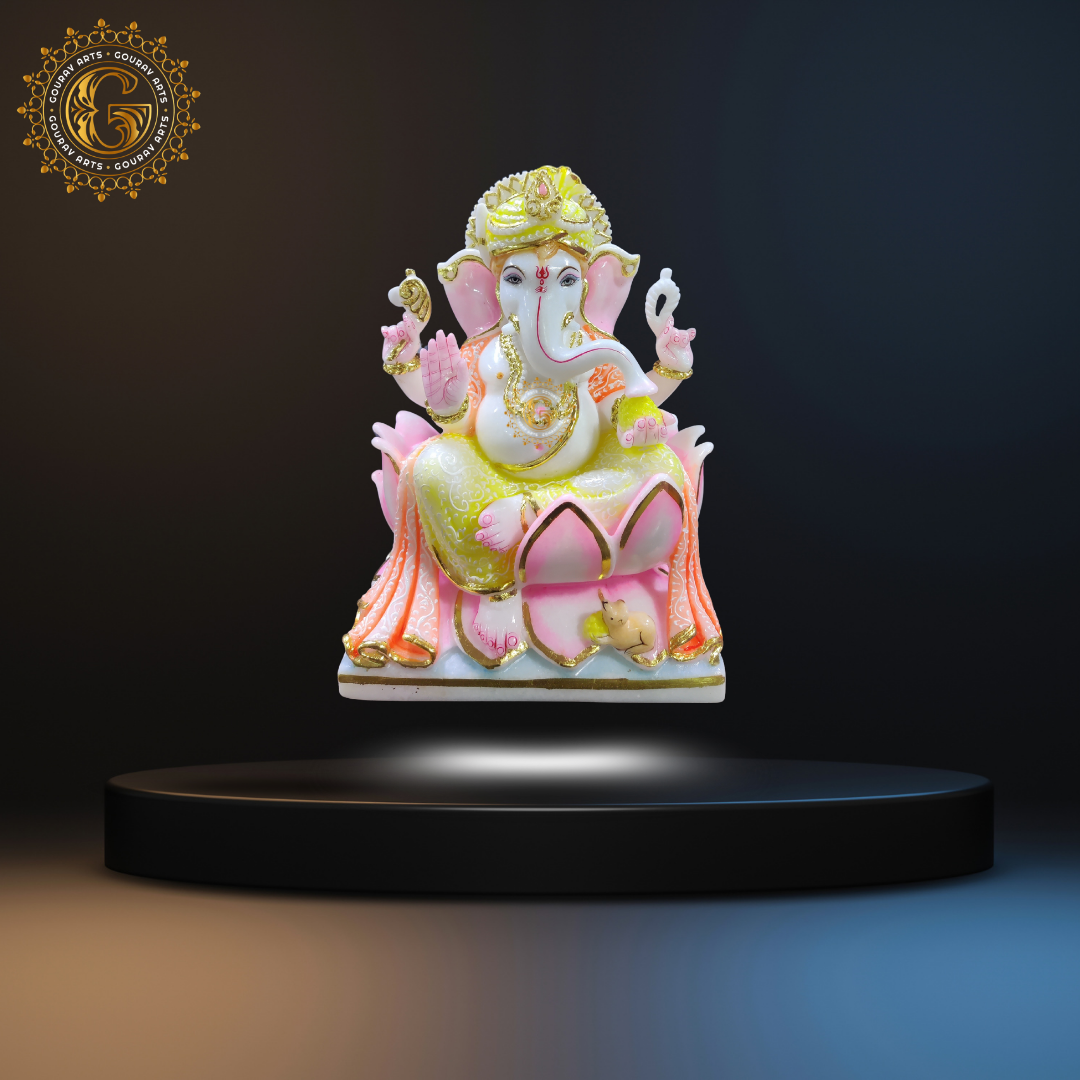 Marble Ganesha with Color work