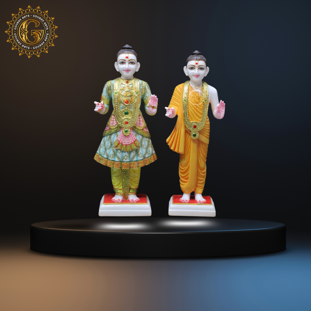 Swami Narayan Marble Statue